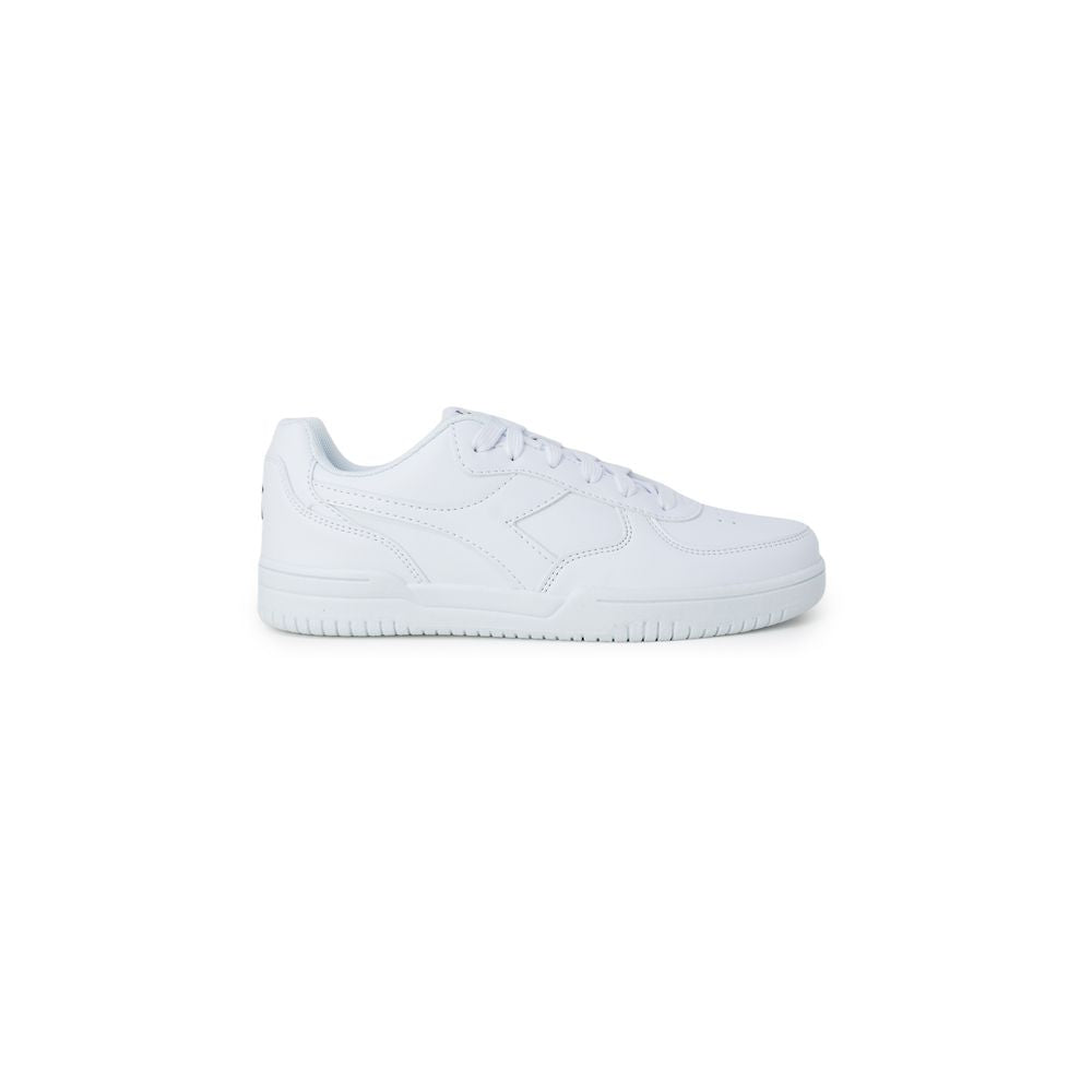 Stylish White Synthetic Leather Sneakers for Women