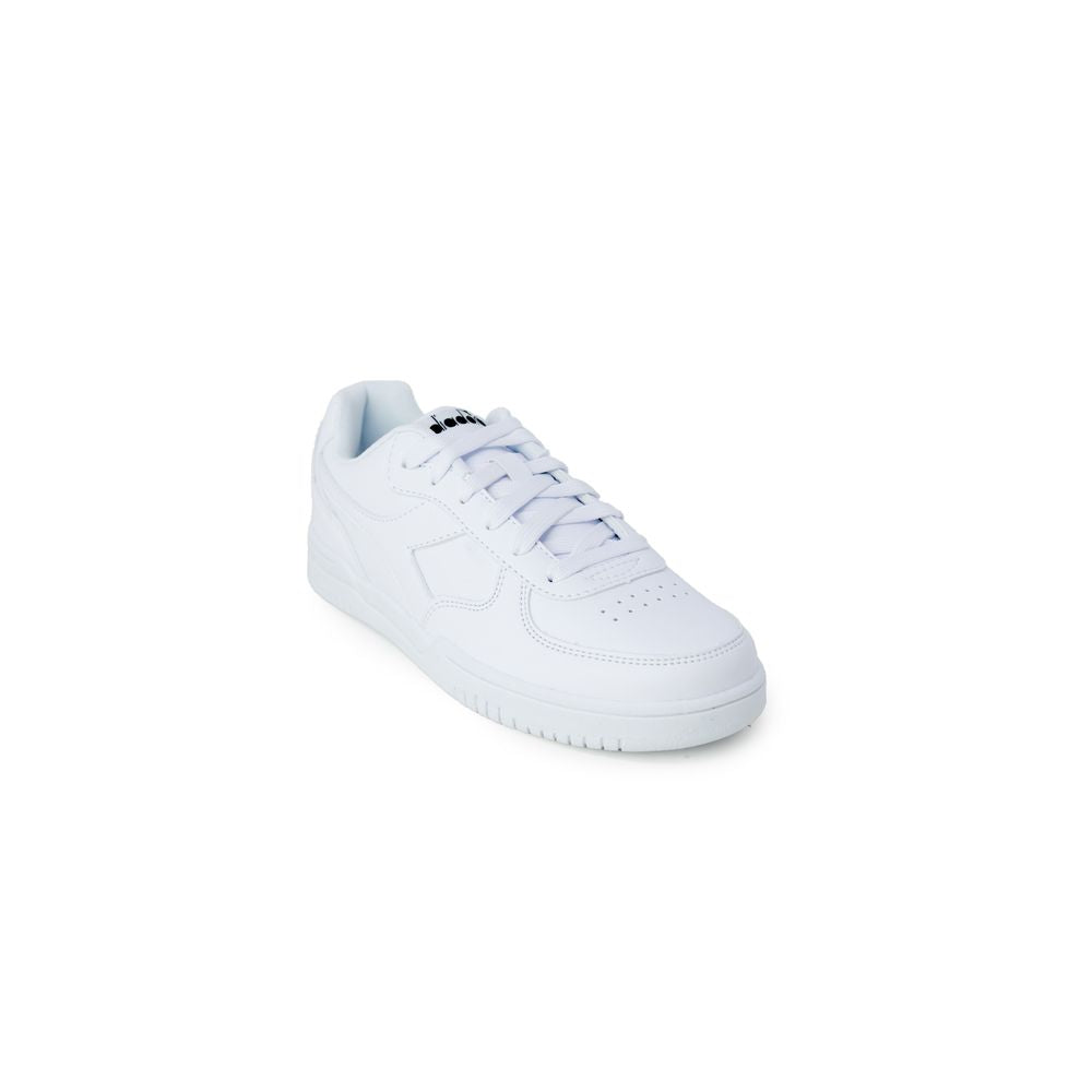 Stylish White Synthetic Leather Sneakers for Women