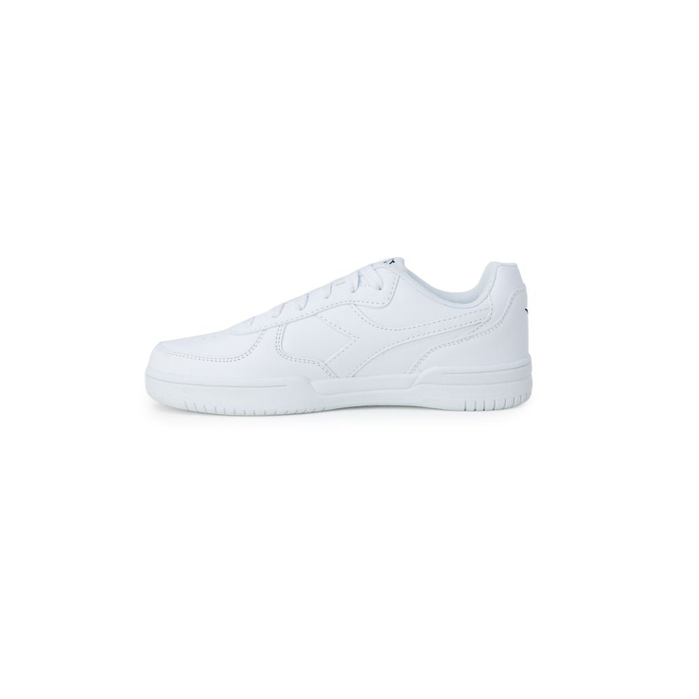 Stylish White Synthetic Leather Sneakers for Women