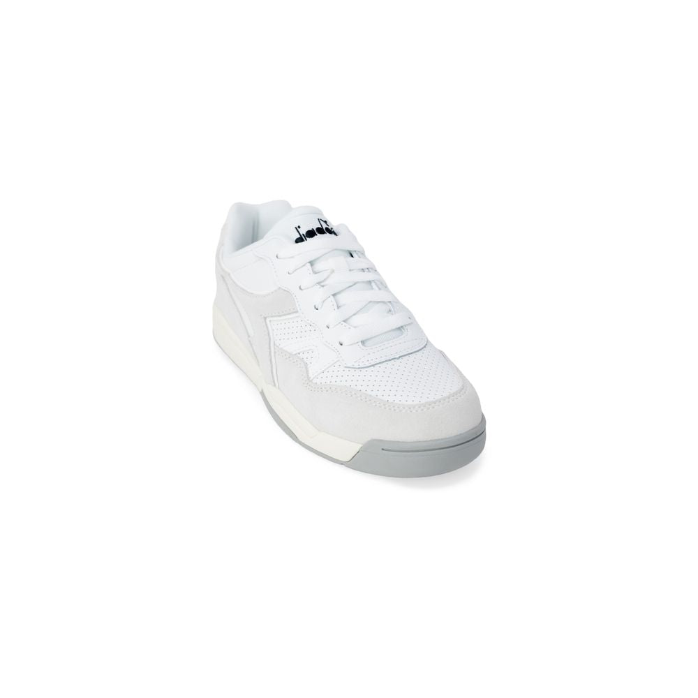 - White Synthetic Leather Sneaker