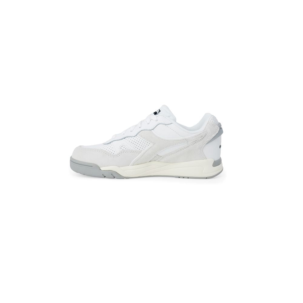 - White Synthetic Leather Sneaker