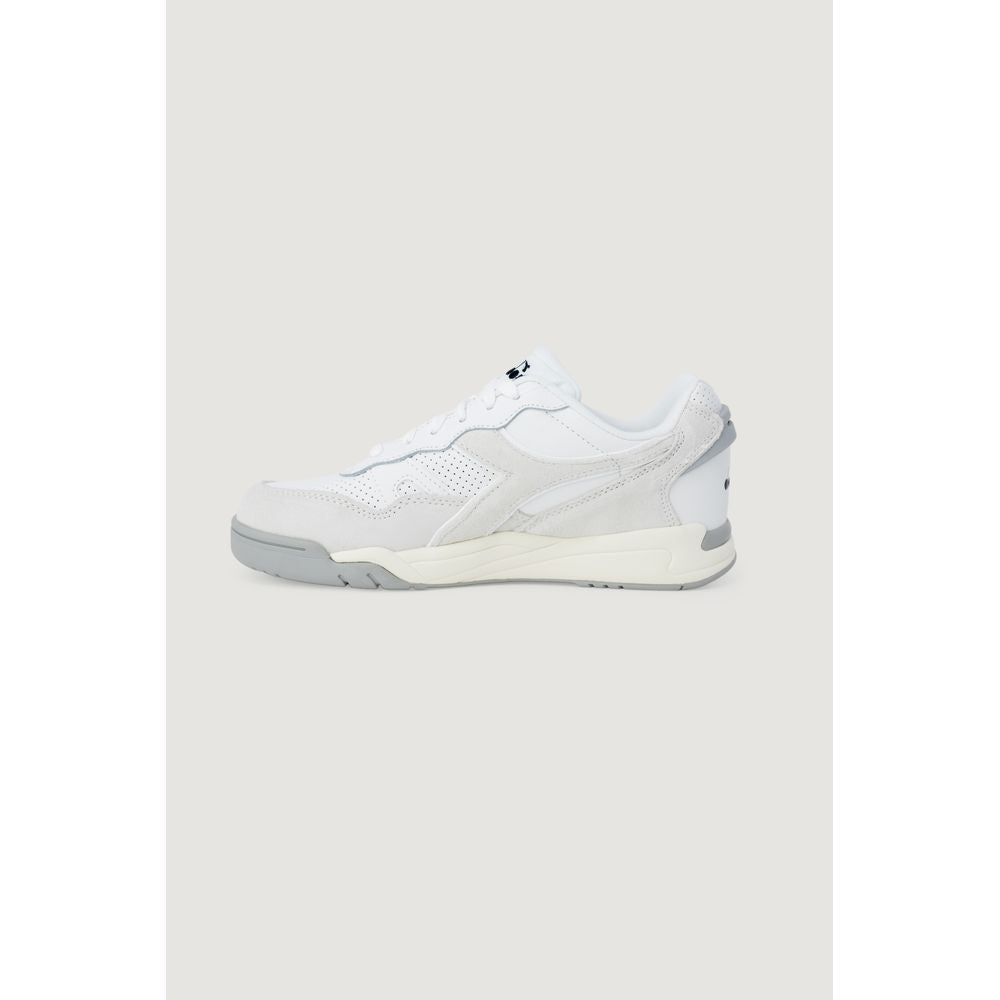 - White Synthetic Leather Sneaker