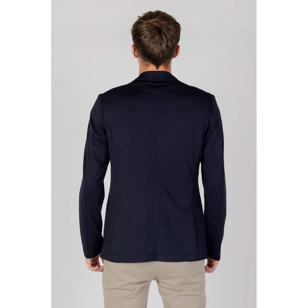 Blue Viscose Blazer - The Luxe Alliance