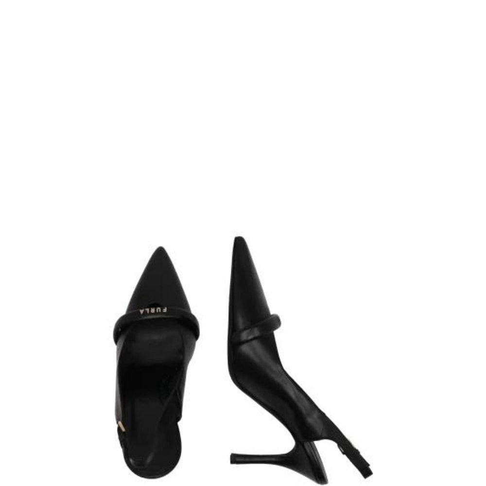 Elegant Black Leather Pump for Women