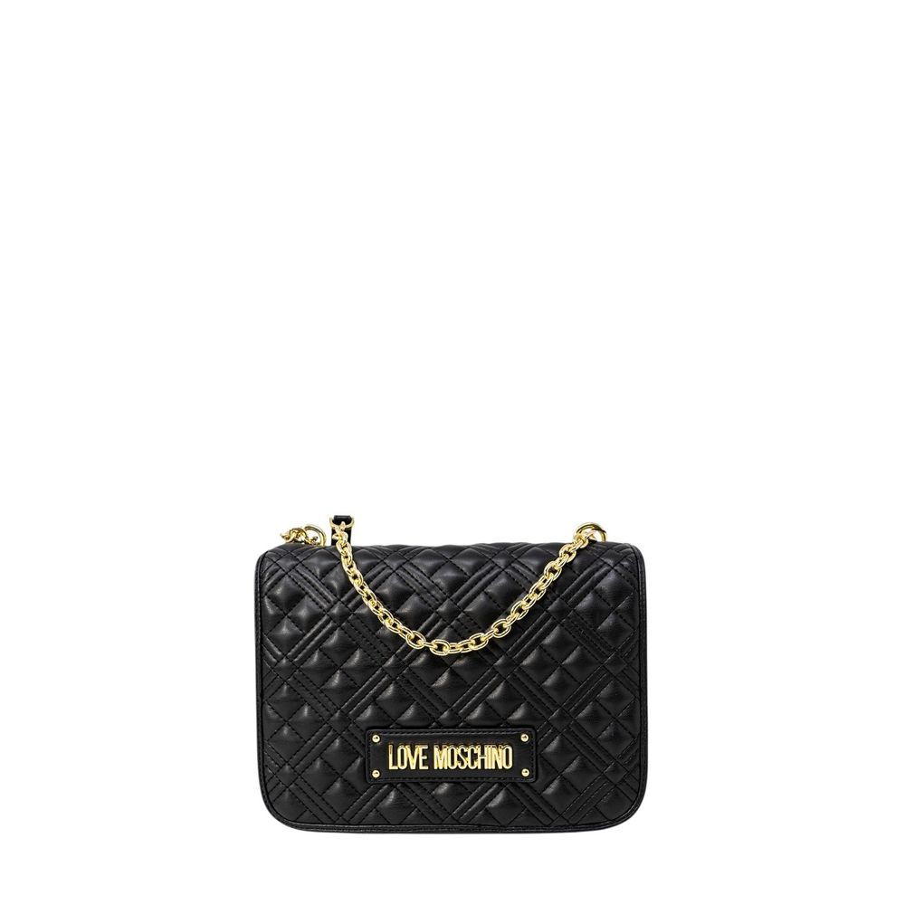 Classic Black Polyethylene Handbag for Women