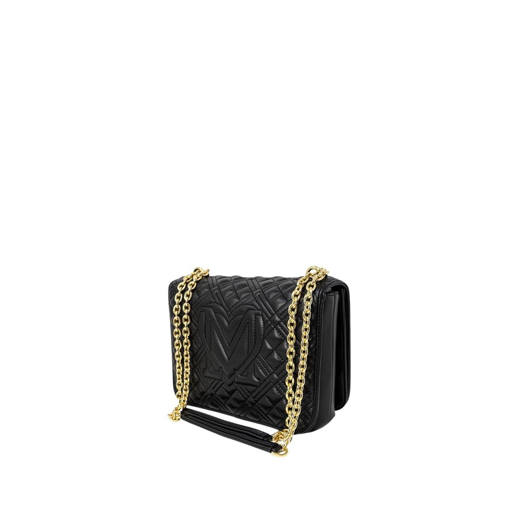 Classic Black Polyethylene Handbag for Women