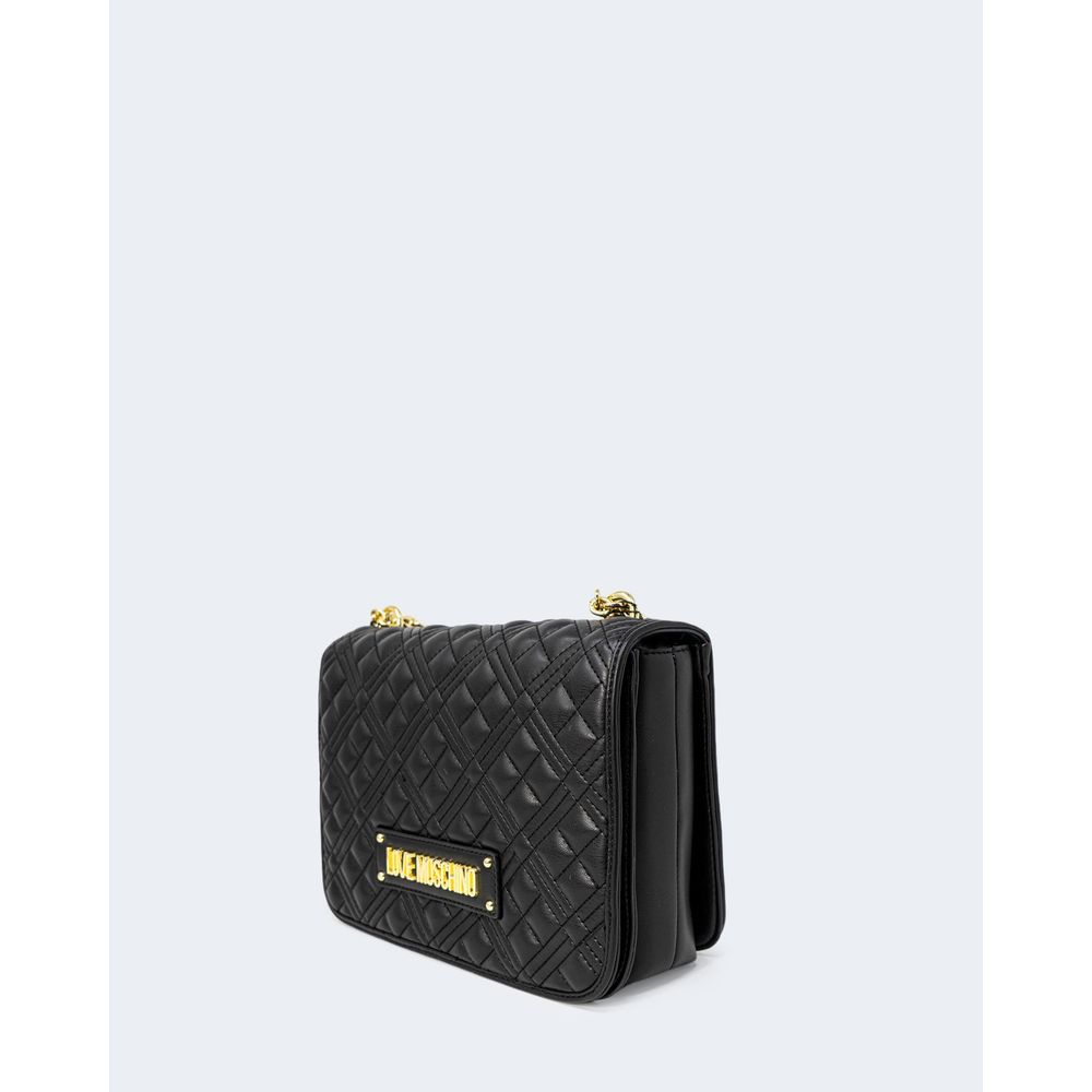 Classic Black Polyethylene Handbag for Women