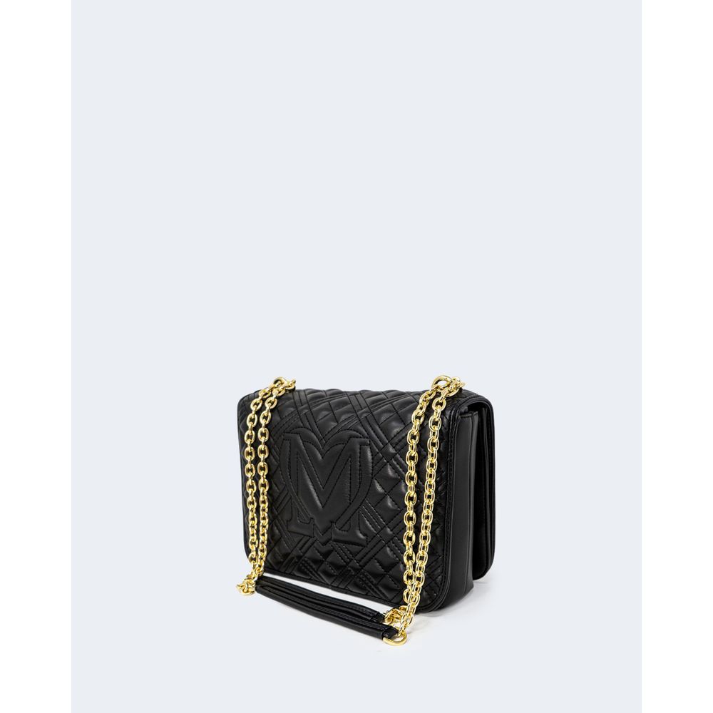 Classic Black Polyethylene Handbag for Women