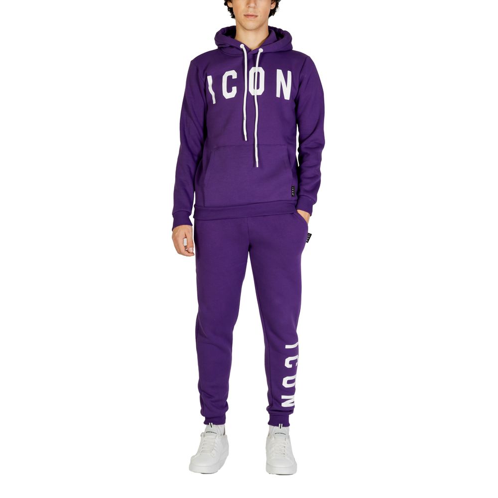Purple Cotton Sweater for Men