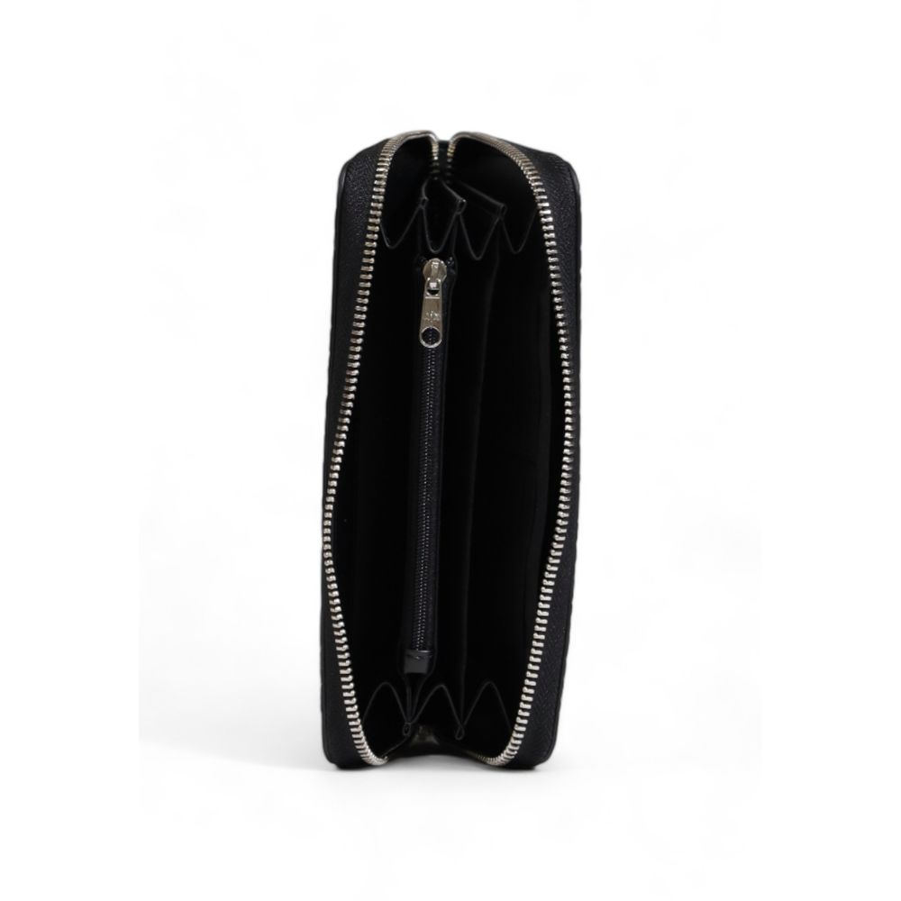 Black Polyethylene Wallet - Women's Large Wallet