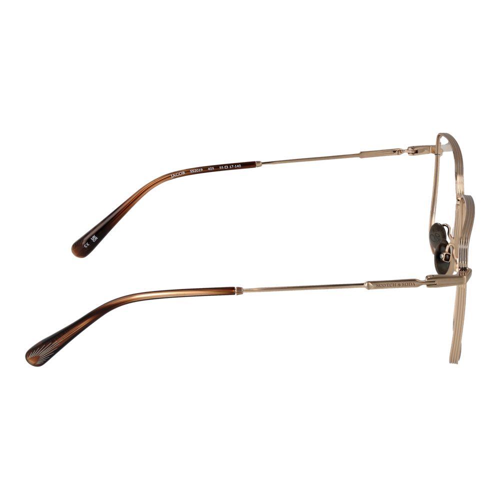 Scotch & Soda Gold Men’s Optical Glasses – Square Full-Rim Frame, 55mm