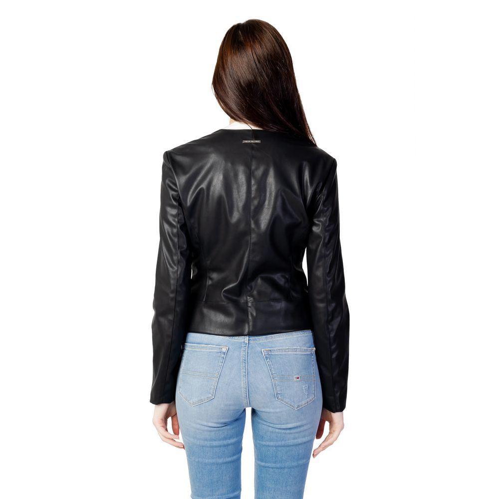 - Black Polyester Jackets & Coat