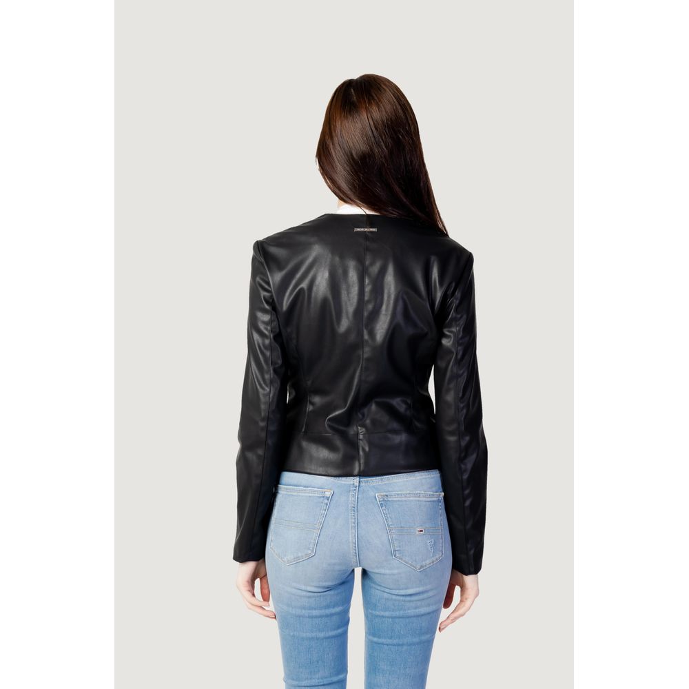 - Black Polyester Jackets & Coat
