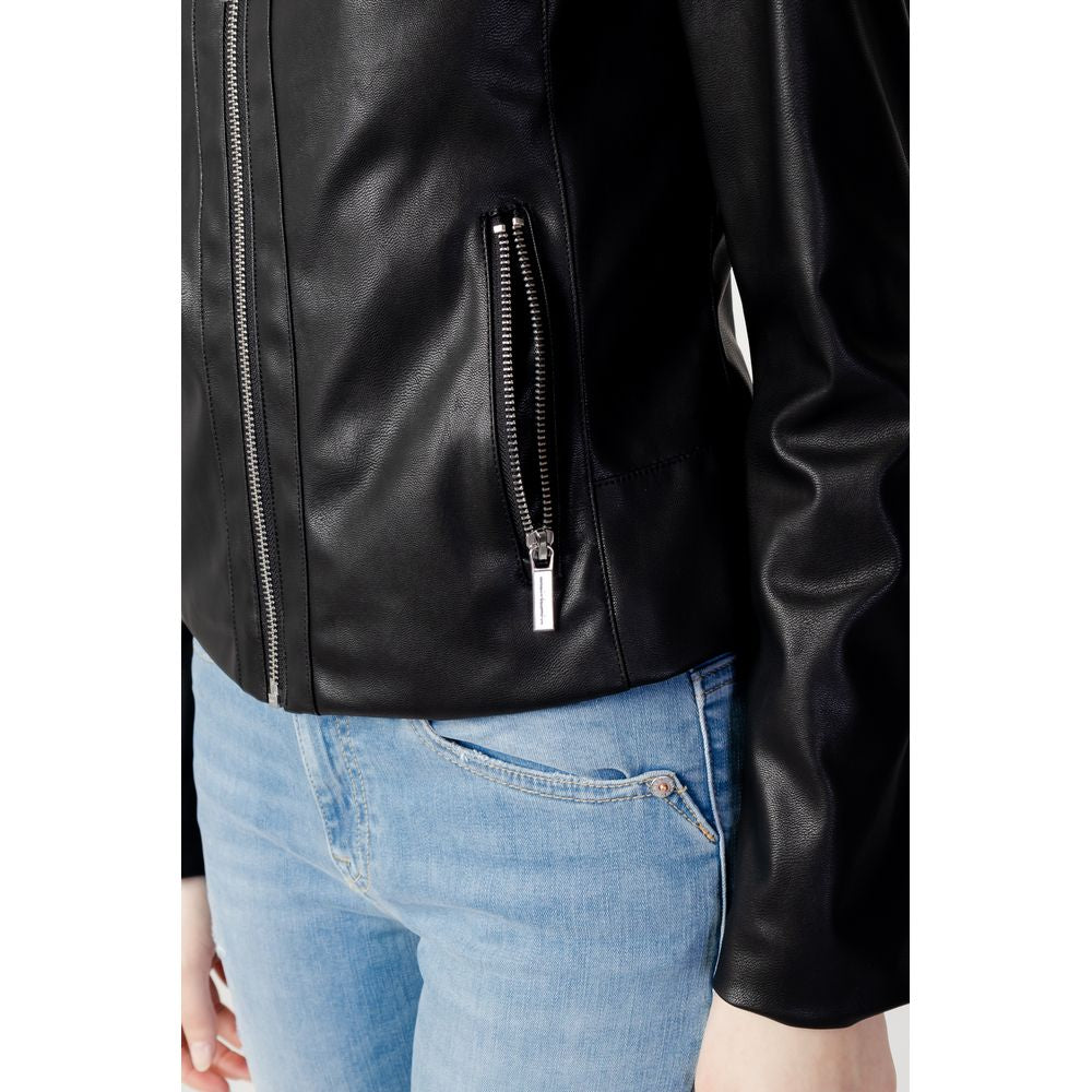 - Black Polyester Jackets & Coat