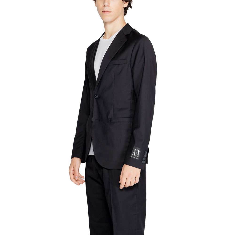 - Black Polyester Blazer