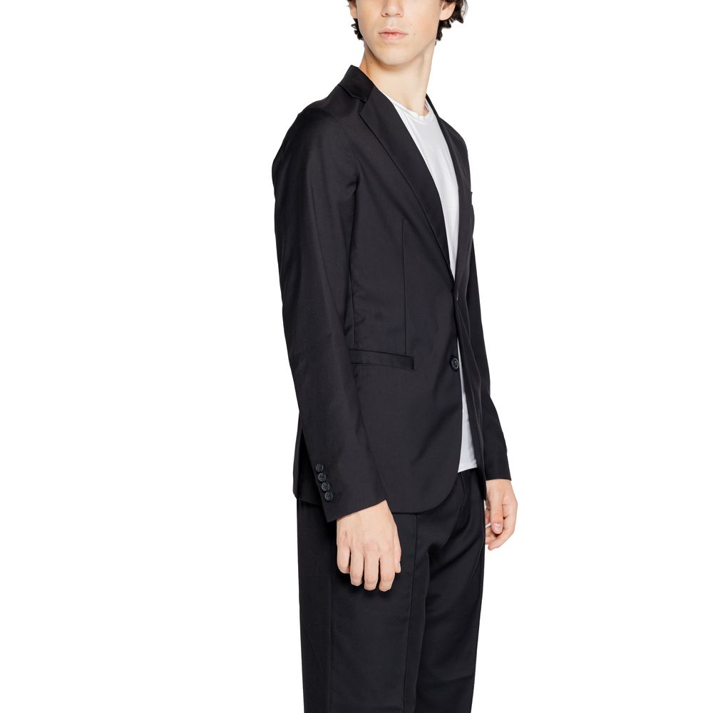 - Black Polyester Blazer