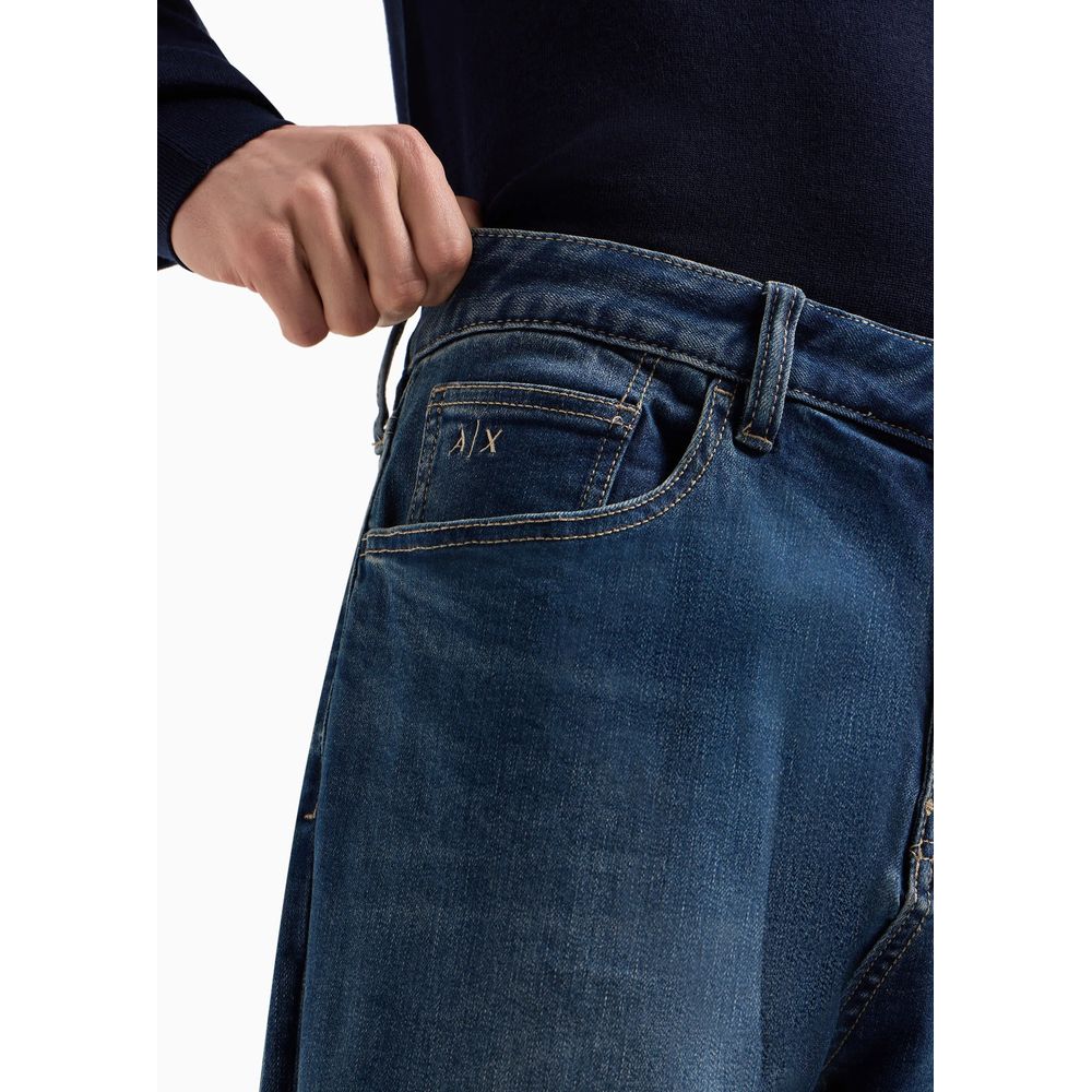 Blue Cotton Jeans for Men – Slim Fit