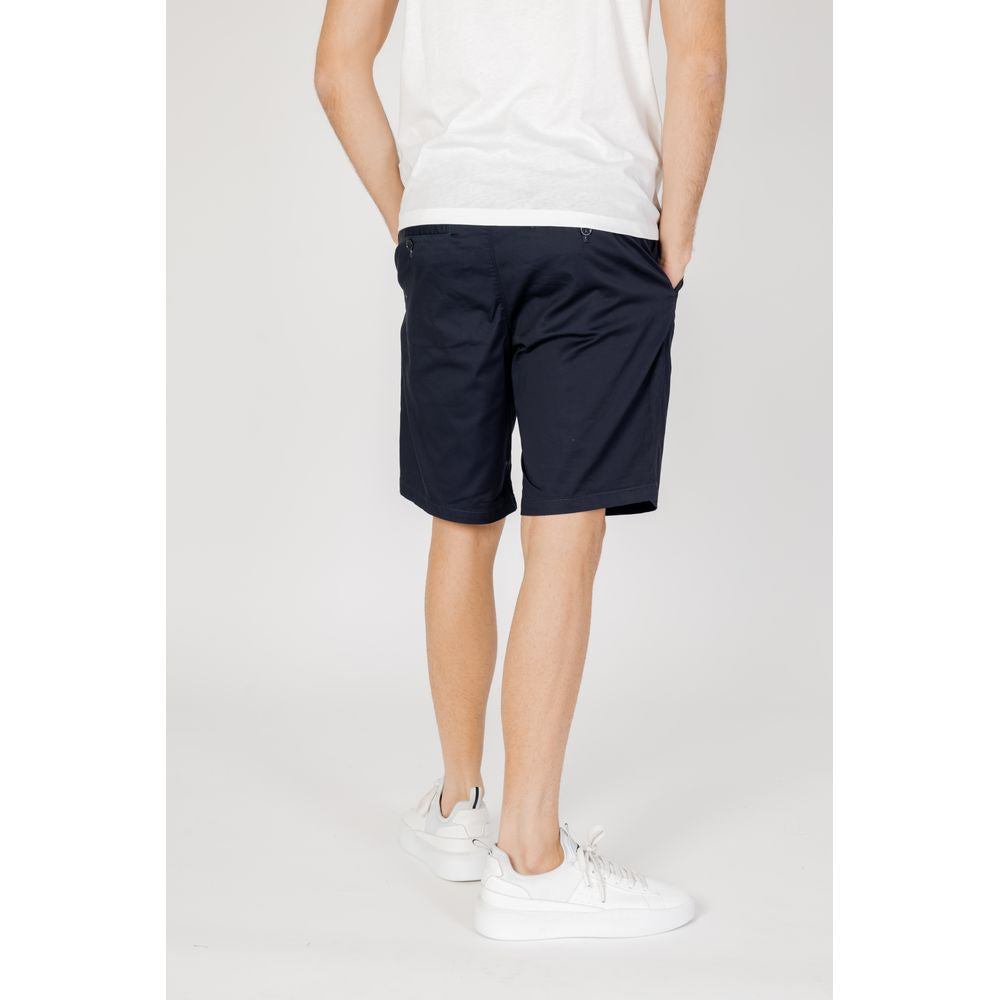 Armani Exchange Blue Cotton Shorts – Men's Bermudas
