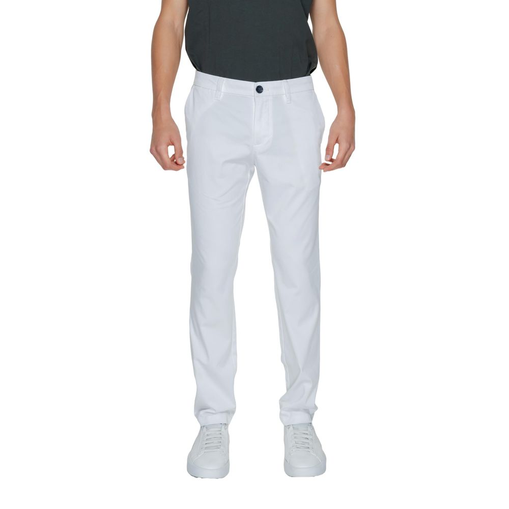 Stylish White Cotton Jeans for Men