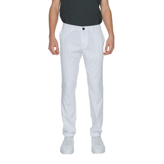 Stylish White Cotton Jeans for Men