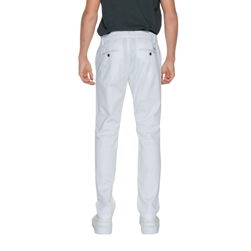 Stylish White Cotton Jeans for Men
