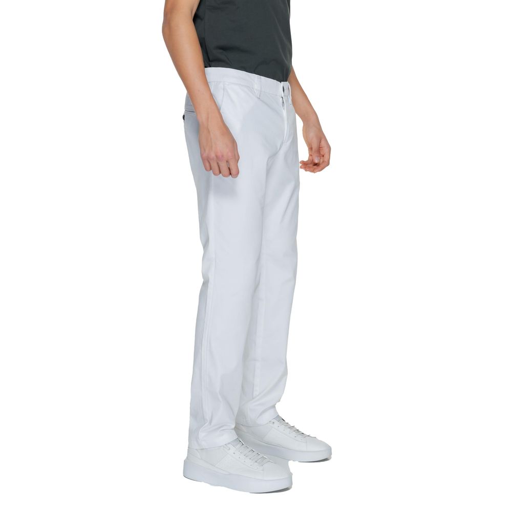 Stylish White Cotton Jeans for Men