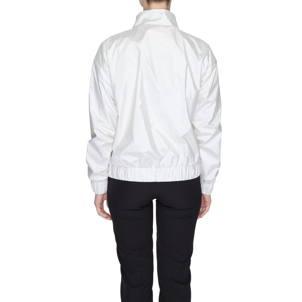 - White Polyester Jackets & Coat