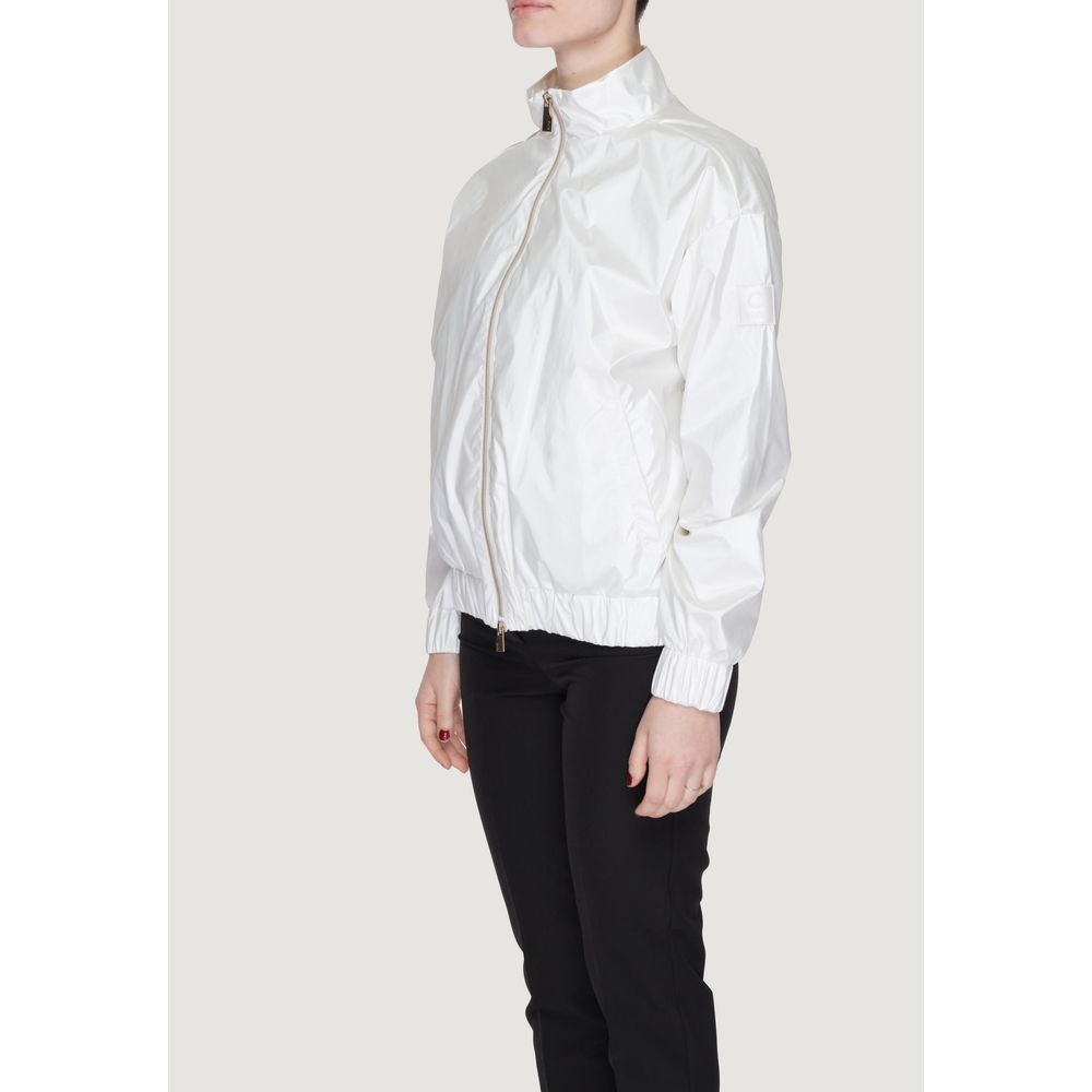 - White Polyester Jackets & Coat