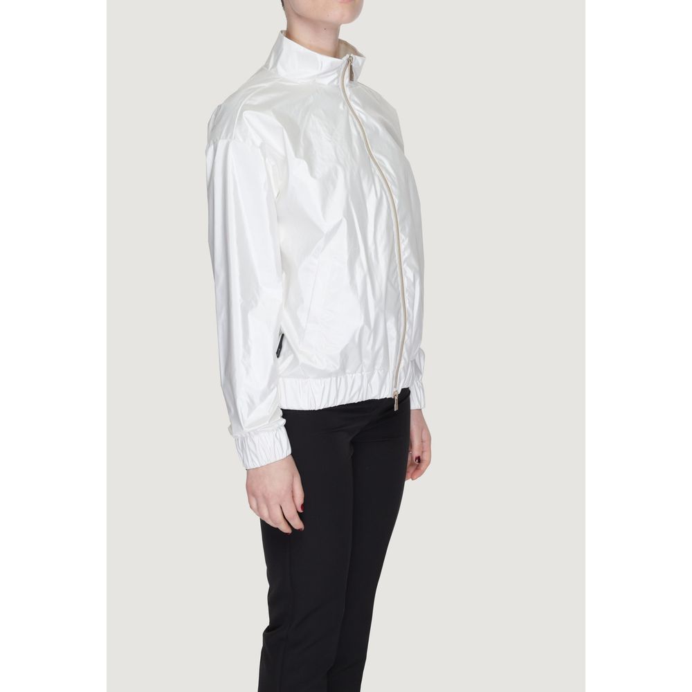 - White Polyester Jackets & Coat