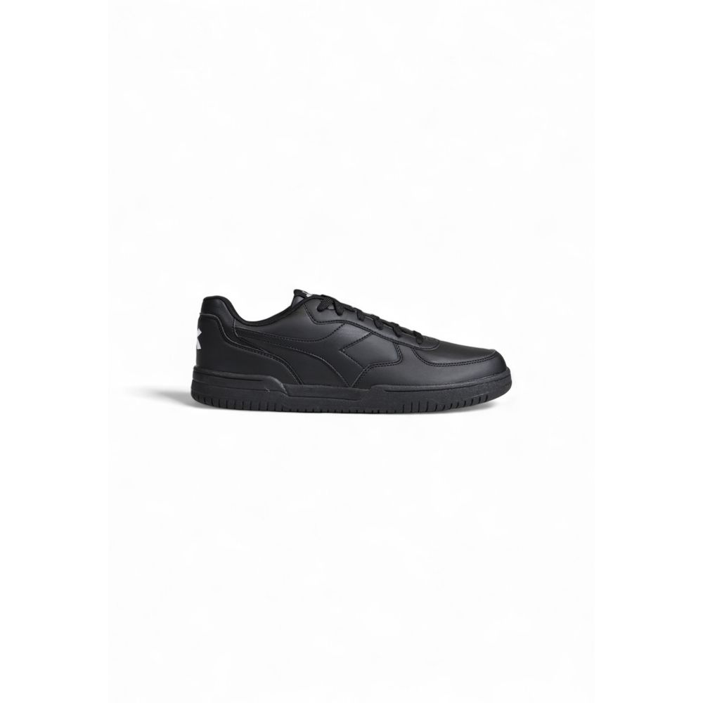 - Black Synthetic Leather Sneaker