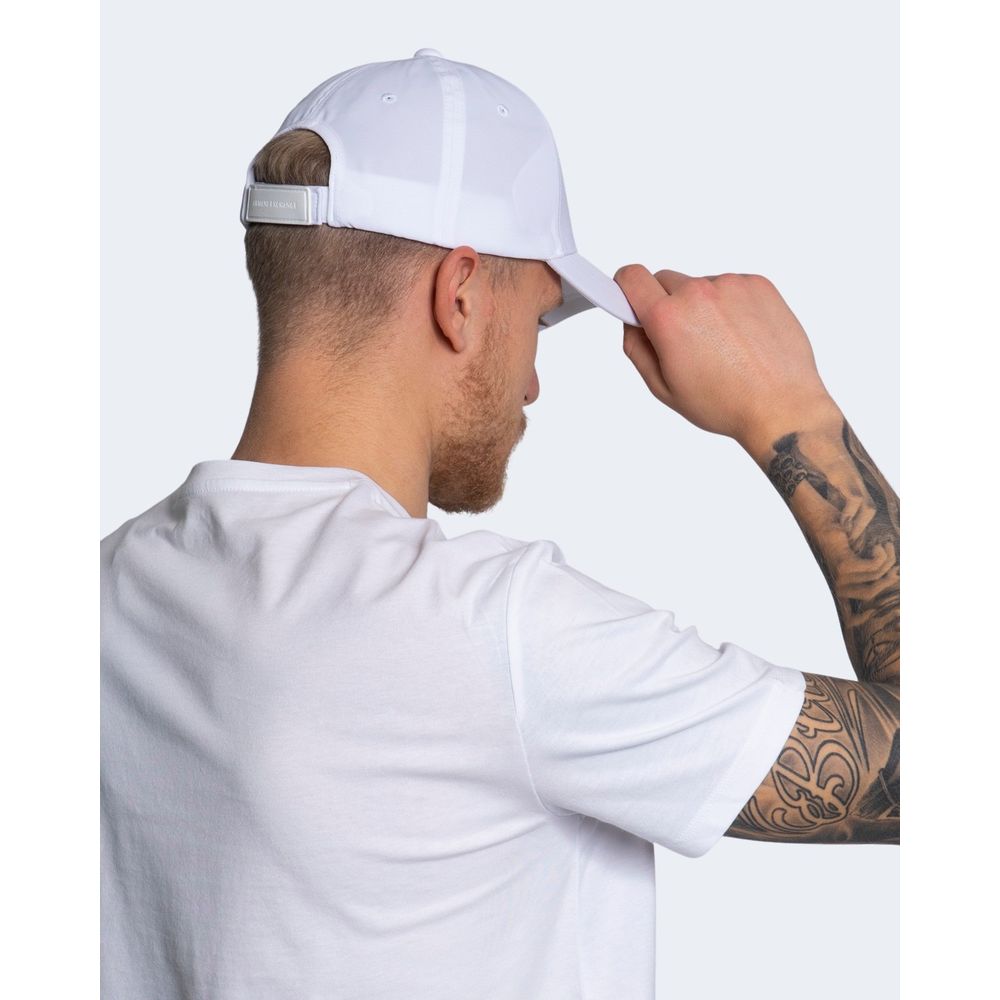 Men’s White Cotton Hat with Visor - Spring/Summer Collection