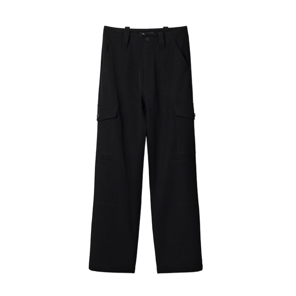 Desigual Black Polyester Palazzo Trousers for Women