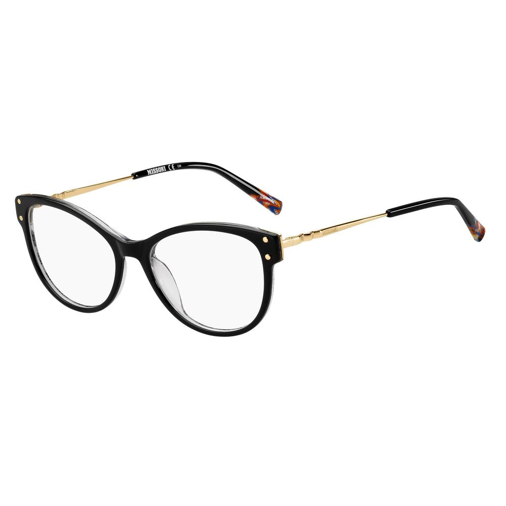 Missoni Black Acetate Frames - Stylish Demo Lens Eyewear