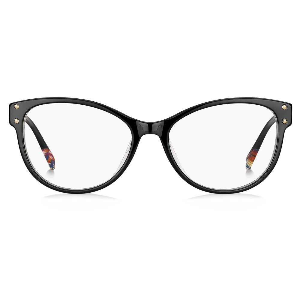 Missoni Black Acetate Frames - Stylish Demo Lens Eyewear