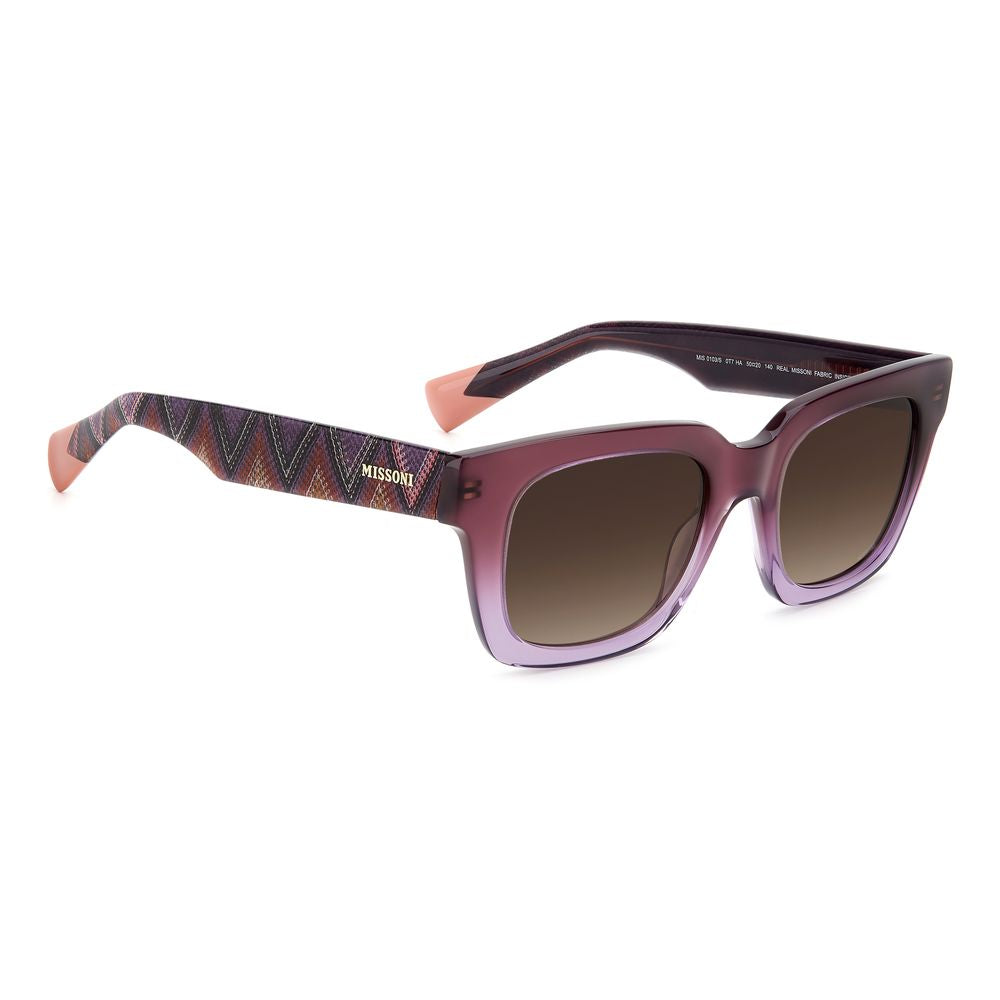 Missoni Purple Acetate Sunglasses - Iconic Style Redefined