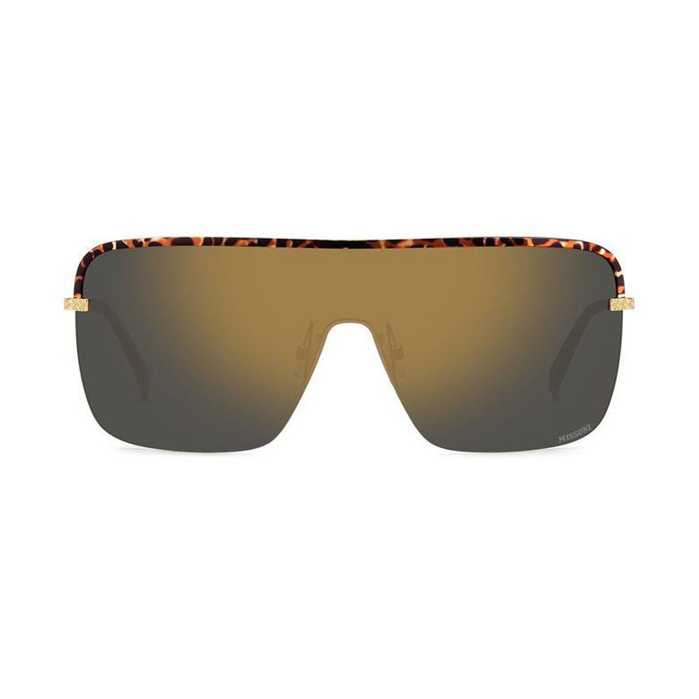 Missoni Women’s Sunglasses – Golden Metal Frame, Grey Mirrored Lenses