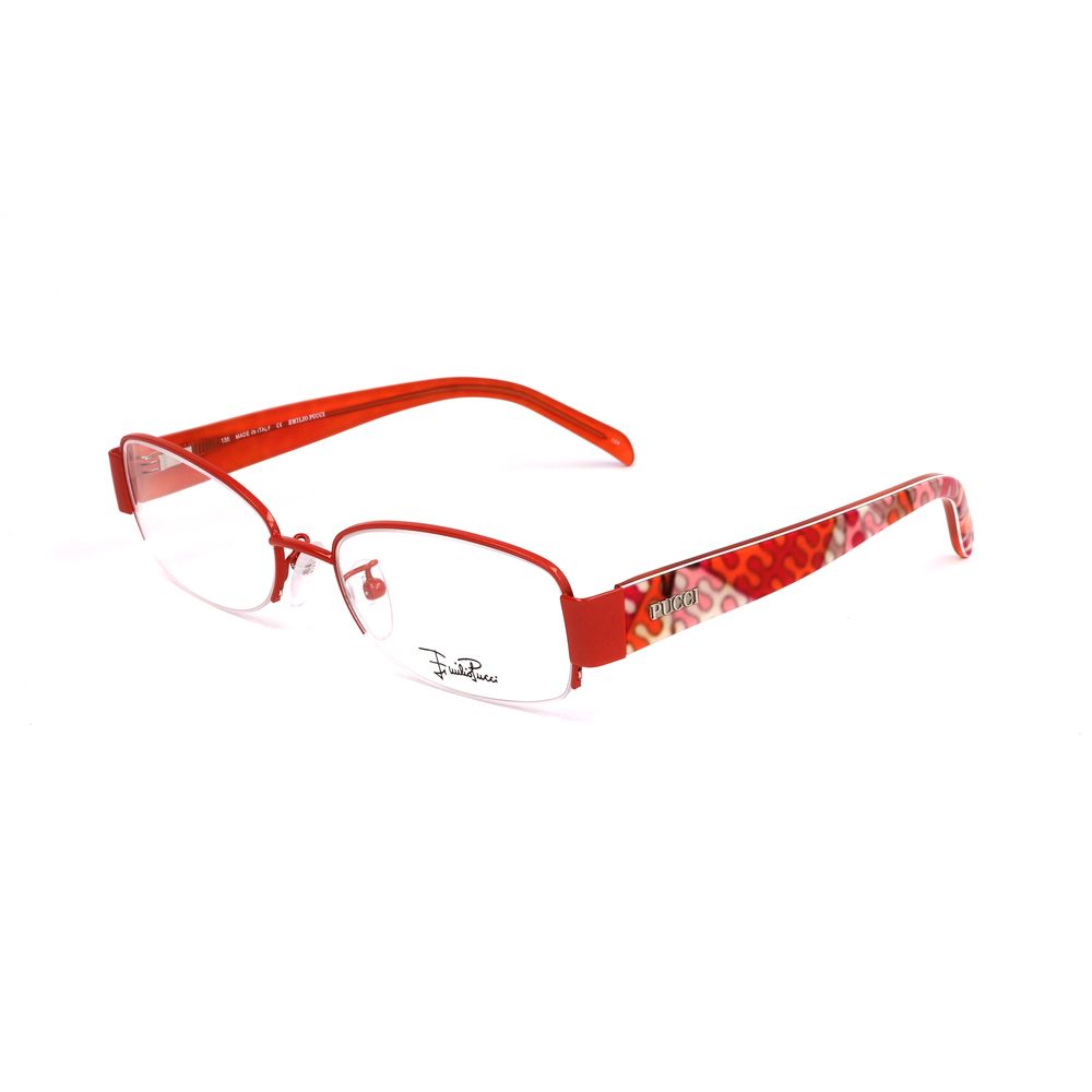 Emilio Pucci Orange Metal Optical Glasses – 53mm