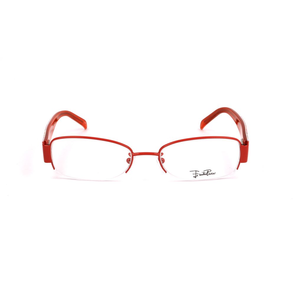 Emilio Pucci Orange Metal Optical Glasses – 53mm