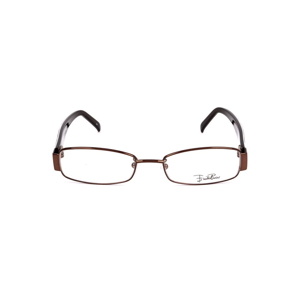 Emilio Pucci Brown Metal Optical Glasses – 50mm