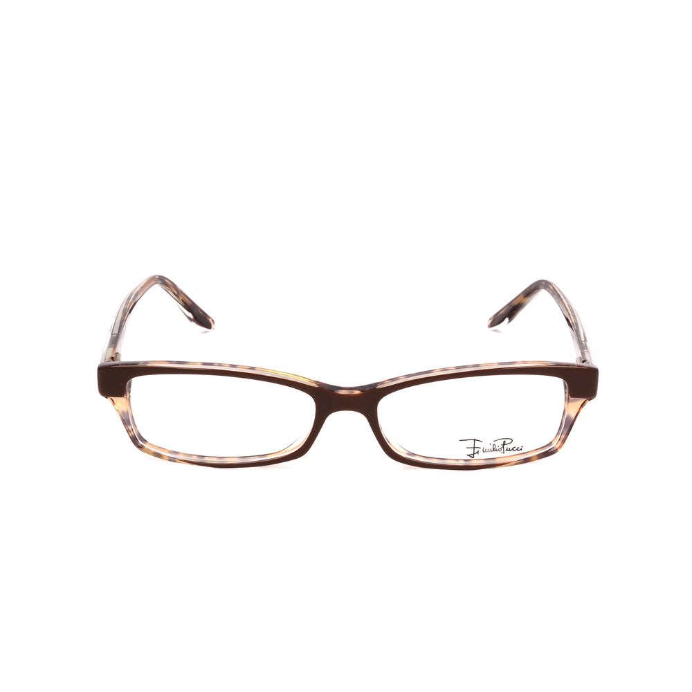 Emilio Pucci Chocolate Plastic Optical Glasses – 51mm