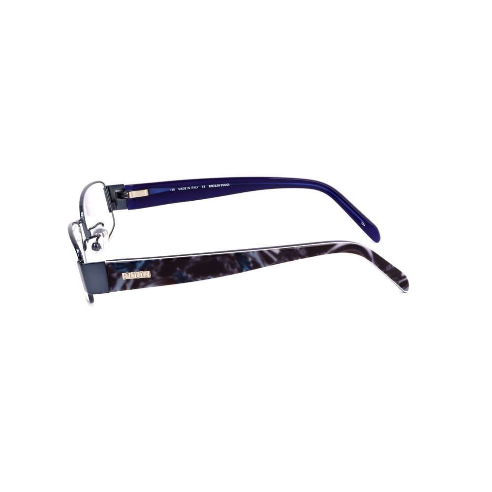 Emilio Pucci Blue Metal Optical Glasses – 52mm