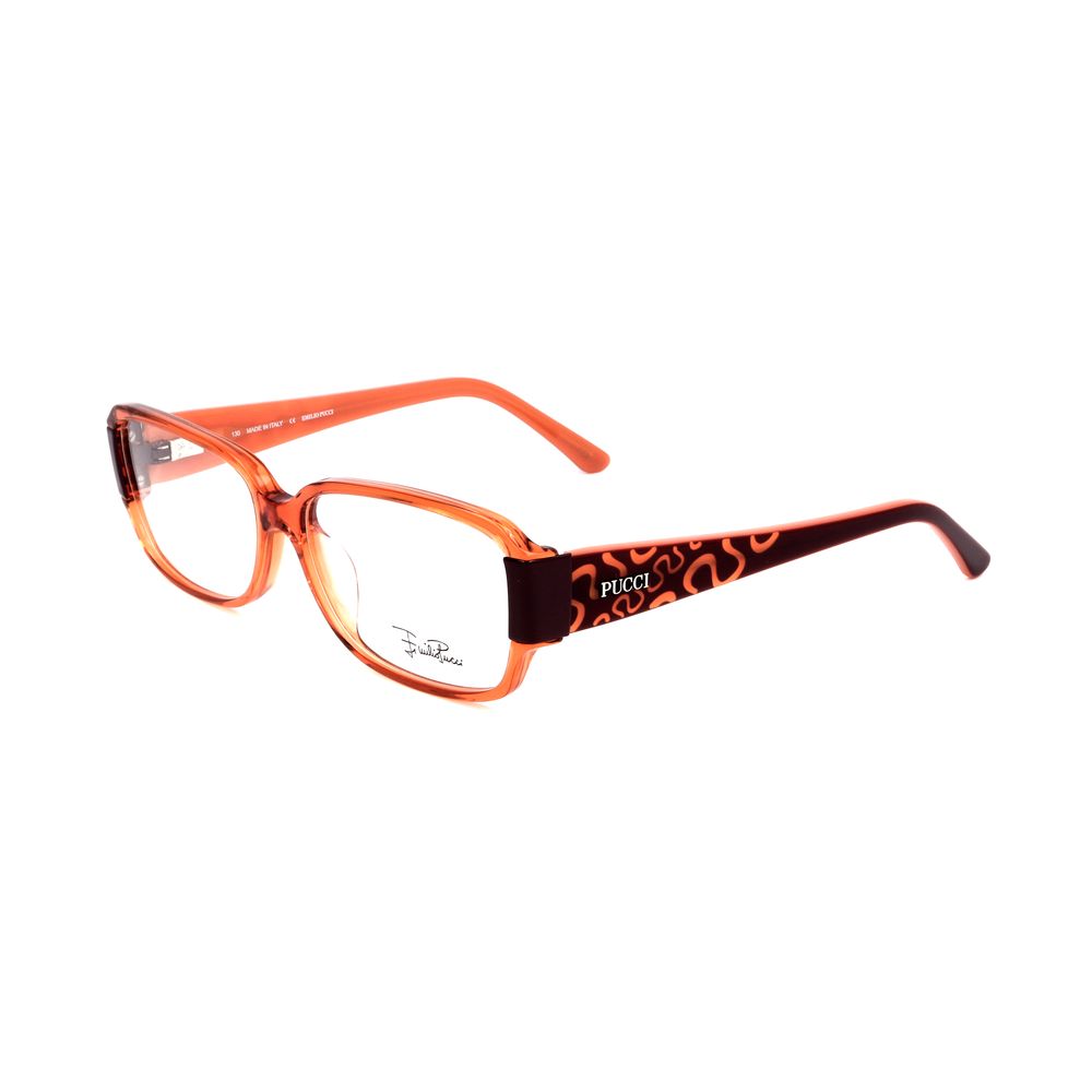 Emilio Pucci Orange Plastic Optical Glasses – 55mm