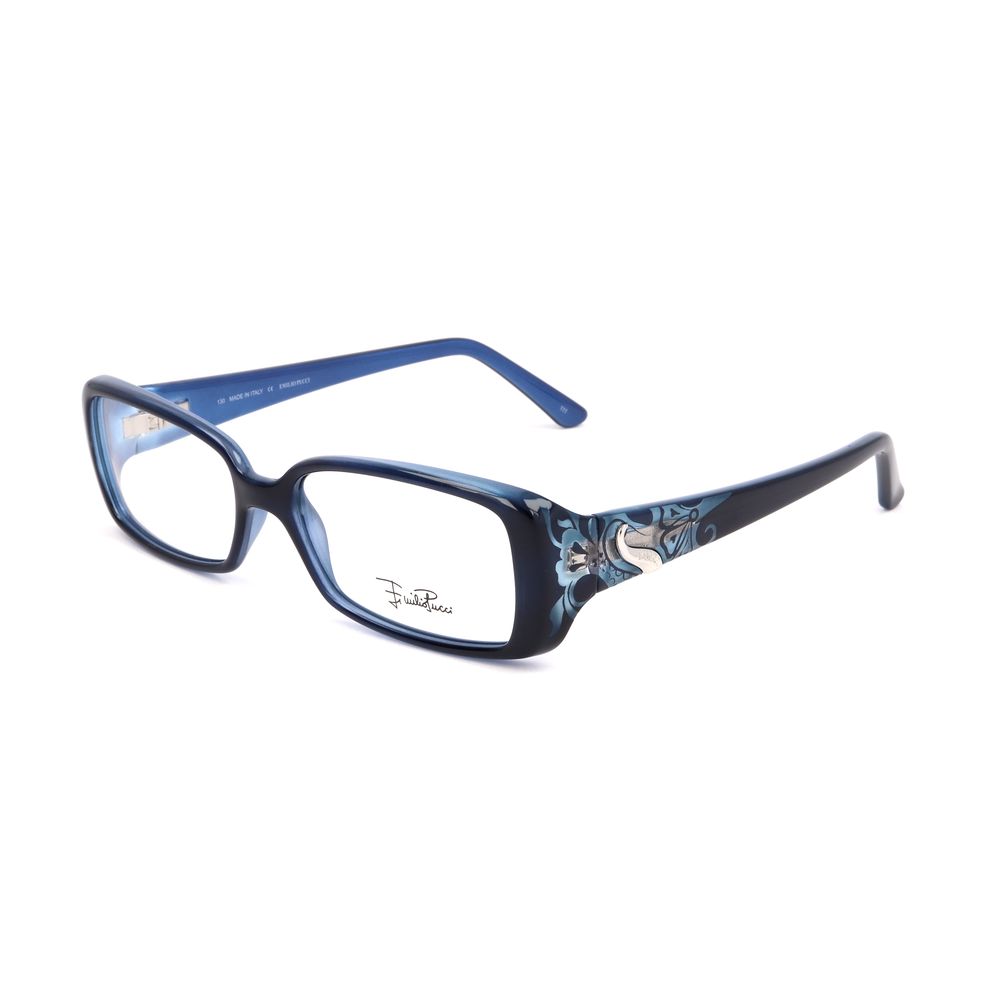 Emilio Pucci Blue Plastic Optical Glasses – 53mm