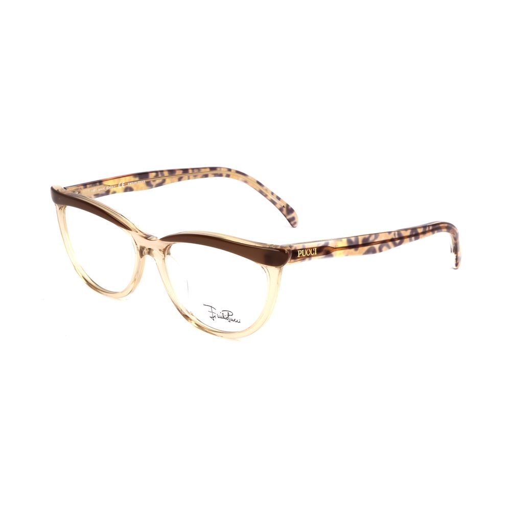 Emilio Pucci Sand Brown Plastic Optical Glasses – 52mm