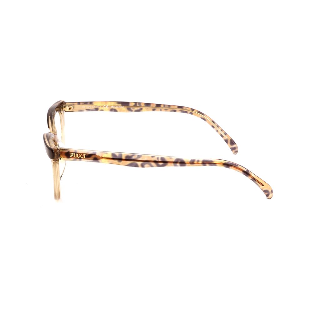 Emilio Pucci Sand Brown Plastic Optical Glasses – 52mm