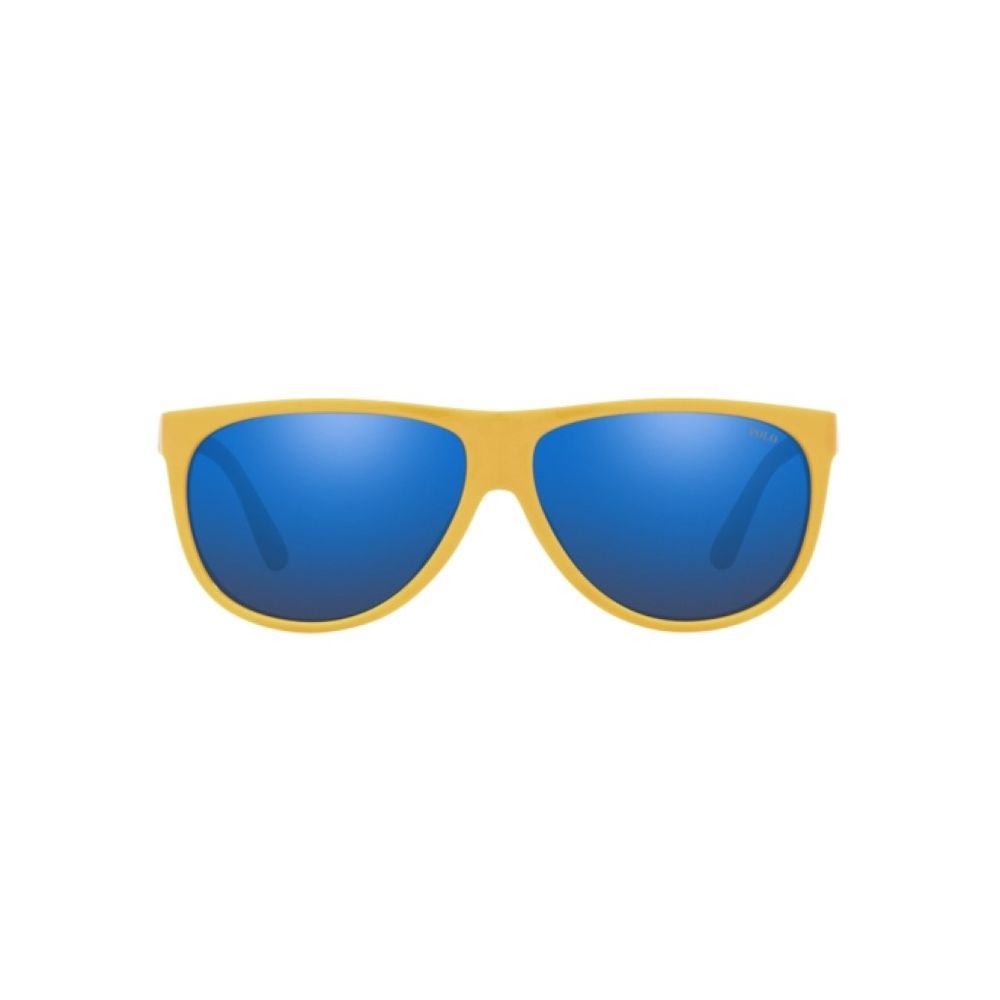 Ralph Lauren Men's Sunglasses – Yellow Acetate Frame, Blue Lenses