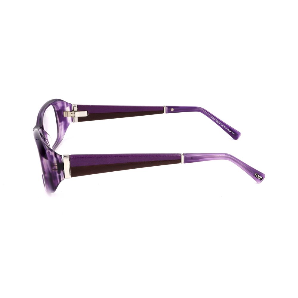 Tod's Designer Optical Frames - Purple Acetate Square Full-Rim