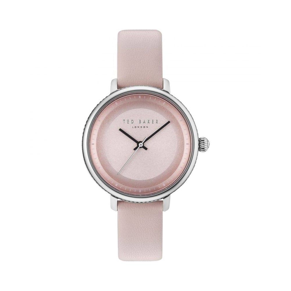 Ted Baker Women's Watch, Pink Dial, Pink Leather Strap