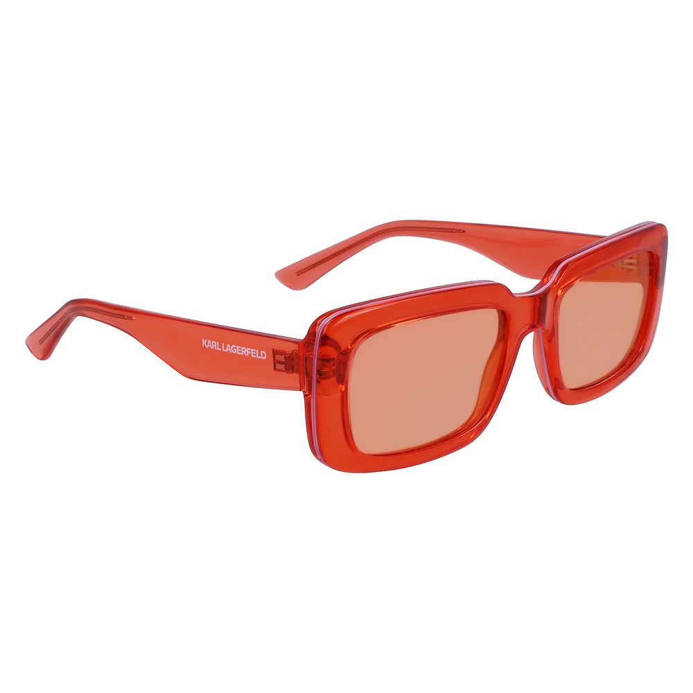 Karl Lagerfeld Unisex Sunglasses – Orange Injected Frame