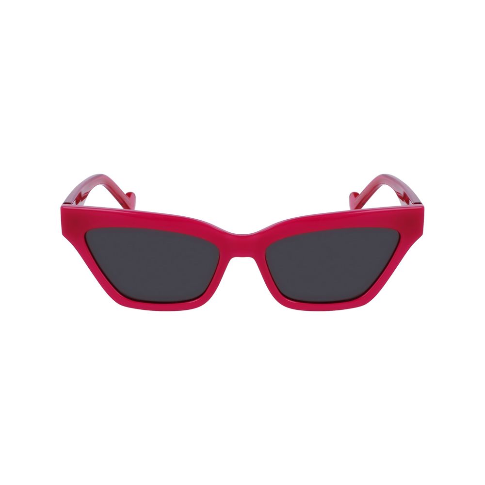 Liu Jo Women’s Sunglasses – Pink Injected Frame, Multicolour Lenses